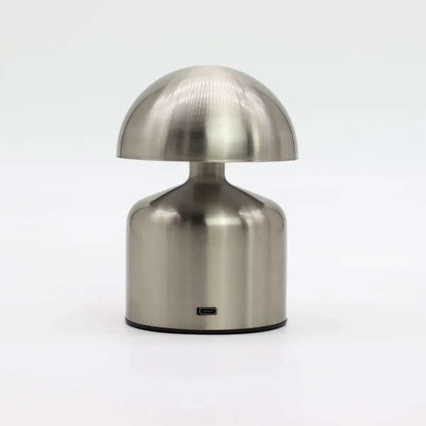 Touch Lamp - Dome Mushroom Silver - USB (C) - Rechargable  (400 Watt)