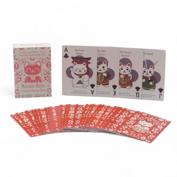 Fortune Cats Playing and Oracle Cards- Maneki Neko Deck