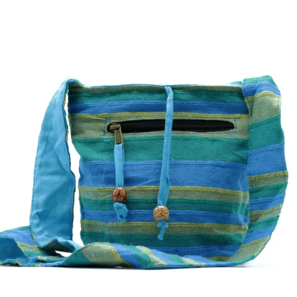 Nepal Sling Bag - Spring Meadows Green and Blue