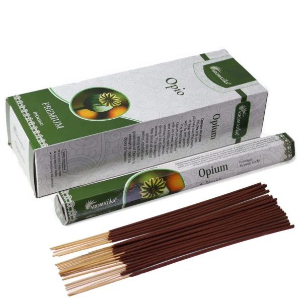 bG9jYWw6Ly9tZWRpYS8xUi84RS82MFIzMEMxSDc0Vks4RTFSLzBjNTIyODNkLmpwZWc.webp Aromatika Charcoal Free Hex Incense Sticks - Opium