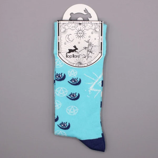 bG9jYWw6Ly9tZWRpYS8xUi8wQy82MFIzMEMxRzZSVkswQzFSLzY4Yjk3Yzg2LmpwZWc.webp Hop Hare Bamboo Socks S/M - Pentagram and Evil Eye