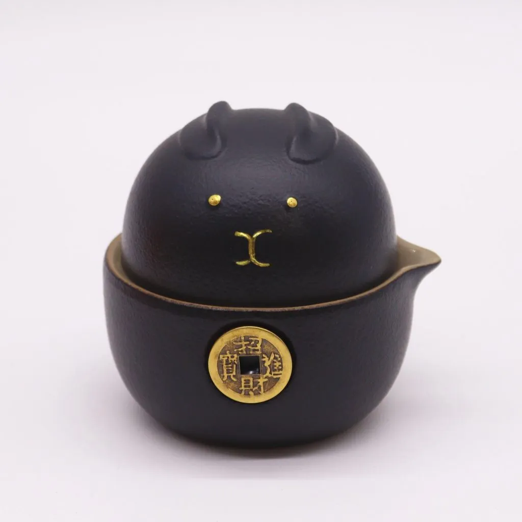 Funky Gift Cat Teacup and Teapot