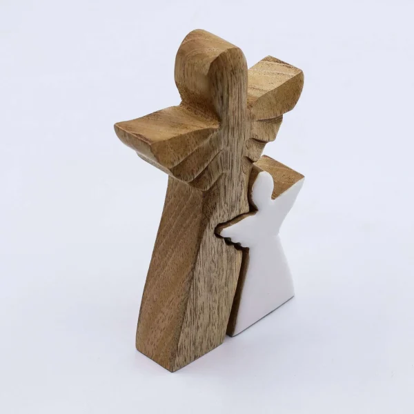 bG9jYWw6Ly9tZWRpYS8xUi9KRC82MFIzMEMxSjY0UjNKRDFSLzAwNDEyNTg3LmpwZw.webp Mango Wood Angel Under Angel Wing - White Enamel
