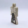 Mango Wood Angel - Whitewash with Iron Decor Cut Out