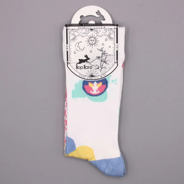 bG9jYWw6Ly9tZWRpYS9IRy8yRC82MFIzMEMxSjY0UksyREhHLzhiZjFjNDI1LmpwZw.webp Hop Hare Bamboo Socks M/L - Meditation