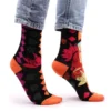Hop Hare Bamboo Socks S/M - Pink Buddha and Lotus 