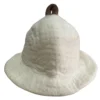 Felted Sauna Bowl Hat Natural colour