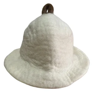 Felted Sauna Bowl Hat in a natural colour Felted Sauna Bowl Hat Natural colour