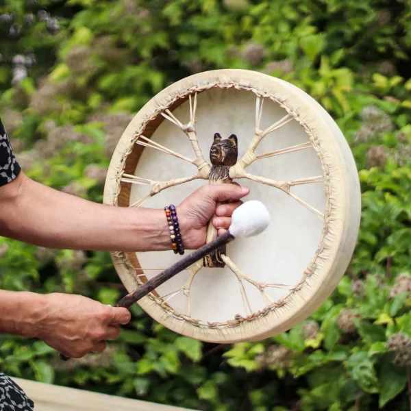 Spirit of the Bear - Shaman Drum and Stick- Tunable - 40cm