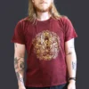 bG9jYWw6Ly9tZWRpYS9ISi9BRC82MFIzMEMxSDc0VjNBREhKLzE2MGI4Y2Q1LmpwZWc.webp Large Stone Washed T-Shirt - Hamsa - Maroon