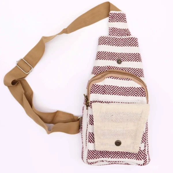 bG9jYWw6Ly9tZWRpYS9ISi9FQy82MFIzMEMxRzZXUktFQ0hKLzc2ZDZkOGQzLmpwZWc.webp Body Cross Bag Natural Cotton - Burgundy and White