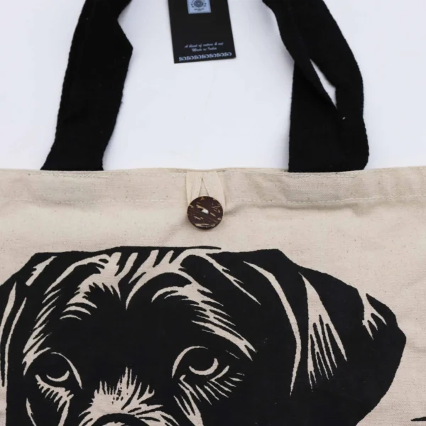 bG9jYWw6Ly9tZWRpYS9ISi9FRC82MFIzMEMxSDc0VzNFREhKLzU3NjhhMjNmLmpwZWc.webp Iconic Classic Tote Bag - It's a Dogs Life - White 10oz