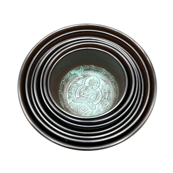 bG9jYWw6Ly9tZWRpYS9ISy82Qy82MFIzMEMxRzZXUzM2Q0hLLzk0ZWZlMGZiLmpwZWc.webp Small Chakra Set of Seven Singing Bowls (14-22cm)