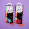 Hop Hare Bamboo Socks S/M - Blue Buddha and Lotus 