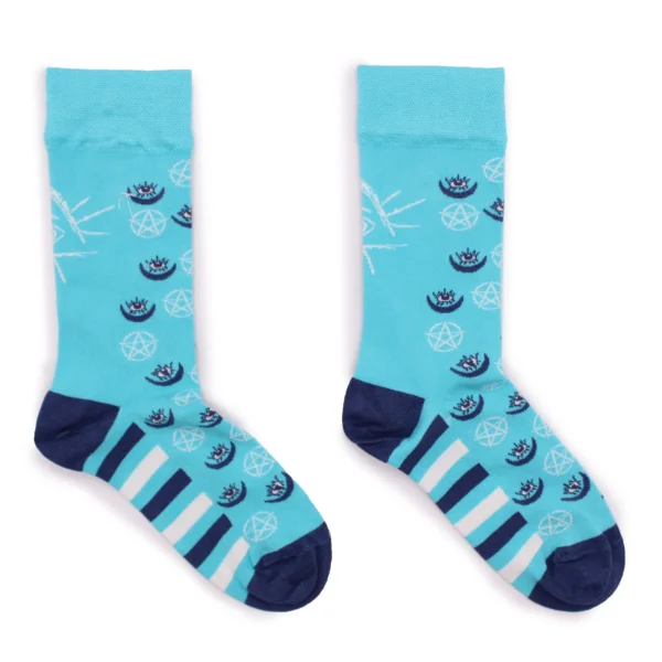 bG9jYWw6Ly9tZWRpYS9ITS8yRC82MFIzMEMxSjY0UksyREhNLzY2ZTRkNmJkLmpwZw.webp Hop Hare Bamboo Socks M/L - Pentagram and Evil Eye