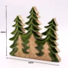 Lost in the Forrest - Three Trees 3D Wooden Christmas Decoration - 20x23cm