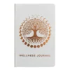 White Wellness Journal - 120 pages - Rose Gold Tree of Life