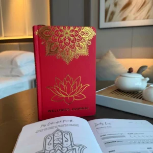 bG9jYWw6Ly9tZWRpYS9ITi9BQy82MFIzMEMxSjYwV0tBQ0hOL2VjM2RlZTAxLmpwZWc.webp Red Wellness Journal - 120 pages - Golden Mandala and Lotus