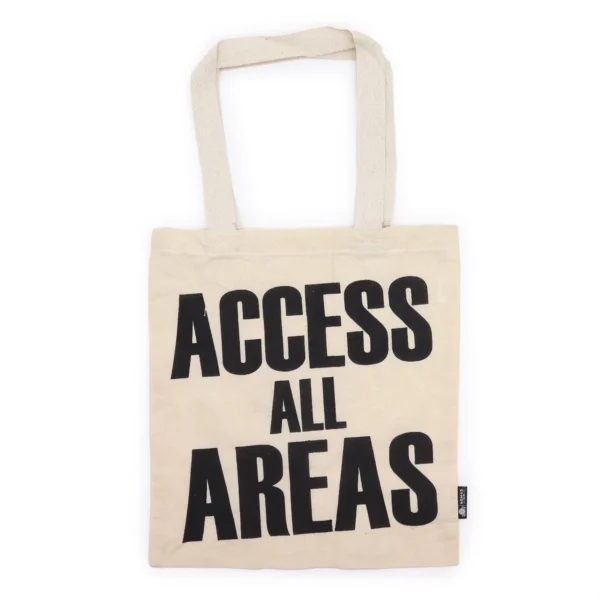 Iconic Basic Tote Bag - ACCESS ALL AREA - Natural 4oz