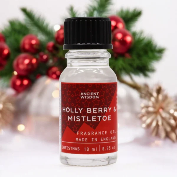 Scented Oil Holly Berry and Mistletoe