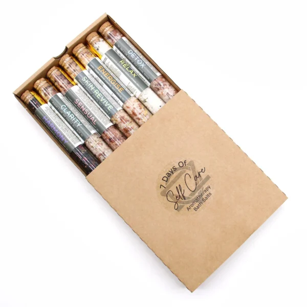 bG9jYWw6Ly9tZWRpYS9IUi8wRC82MFIzMEMxRzZSVzMwREhSLzNhNGRhMWFlLmpwZWc.webp Bath Salts in Vials - Gift Pack of 7