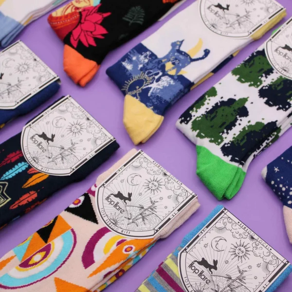 bG9jYWw6Ly9tZWRpYS9IUi9KQy82MFIzMEMxRzZSVjNKQ0hSLzU2ZjRhMTY1LmpwZWc-7.webp Hop Hare Bamboo Socks S/M - Skulls and Bones