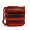 Large Nepal Sling Bag  (Adjustable Strap)  - Sunset Reds