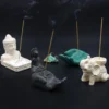 Buddha Fengshui Incense Holder Bundle Pack (cream) with 3 sets of Incense Sticks