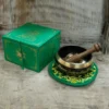 bG9jYWw6Ly9tZWRpYS9TRy82RC82MFIzMEMxRzZNVDM2RFNHLzkwZmI3MWMzLmpwZWc.webp Green Tara Singing Bowl Set 10cm (min 380gm)