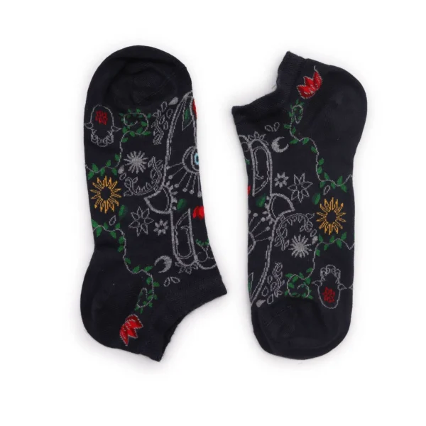 S/M Hop Hare Bamboo Socks Low (3.5-6.5) - Hamsa