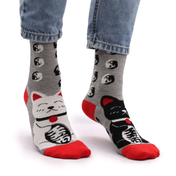 Funky Cat Socks a unique gift from funkystride Expressive Accessories - Funky Socks with a cat motif a unique gift from funkystride