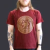 bG9jYWw6Ly9tZWRpYS9TSC82Qy82MFIzMEMxSDc0VjM2Q1NIL2M5M2I1ODY5LmpwZWc.webp Large Stone Washed T-Shirt - Chakra - Maroon
