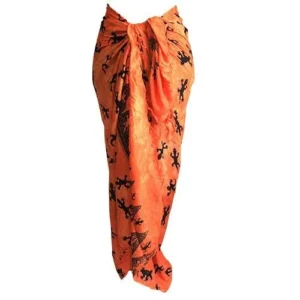 Bali Gecko Sarong in Orange