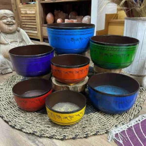 Large Chakra Singing Bowl Set - 7 Bowls of various sizes and tones to match the Chakra