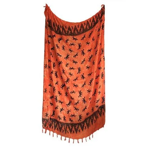 Lizard print sarong