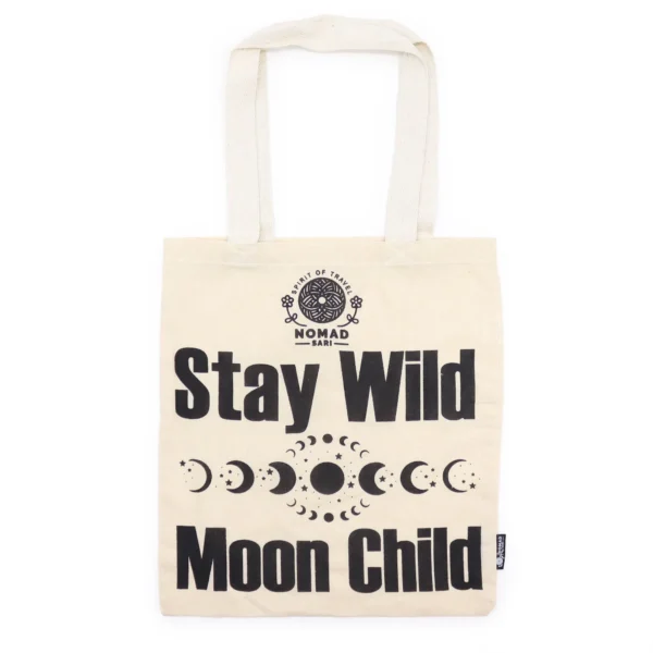 bG9jYWw6Ly9tZWRpYS9TSi9FQy82MFIzMEMxSDc0VzNFQ1NKLzczNzQwOGRhLmpwZWc-1.webp Iconic Basic Tote Bag - Stay Wild, Moon Child - Natural 4oz