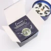 Zodiac Crystal Candle with Gemstone Bracelet - Cancer