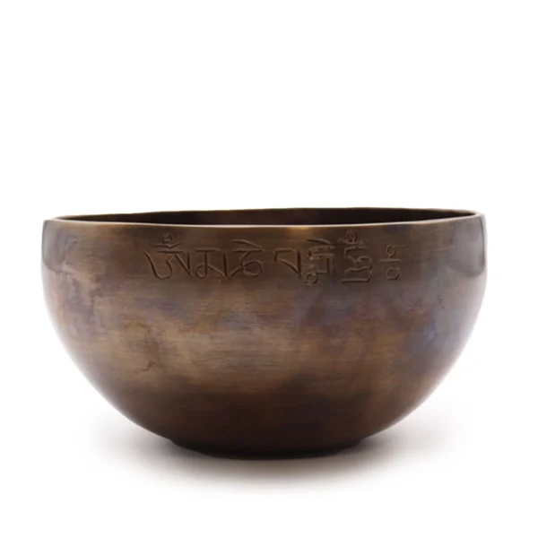 bG9jYWw6Ly9tZWRpYS9TSy9BRC82MFIzMEMxSDc0VzNBRFNLL2I1MWY1Y2JlLmpwZWc.webp Large Indian Moon Phase Singing Bowl - (approx 850g) - 17cm