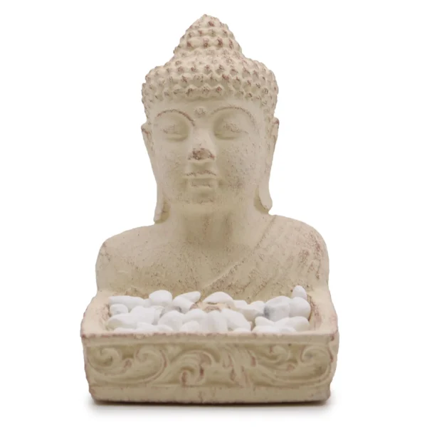 Buddha Fengshui Incense Holder Bundle Pack (cream) with 3 sets of Incense Sticks