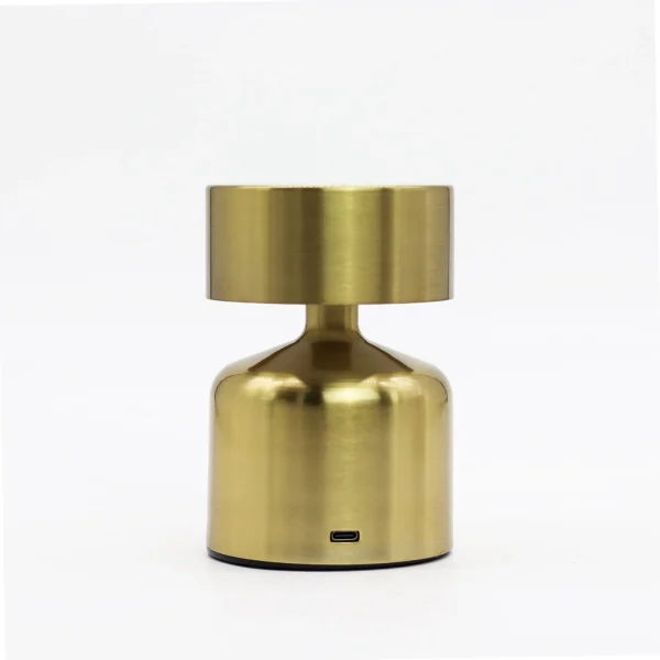 Touch Lamp - Flat Mushroom Bronze- USB (C) - Rechargable  (400 Watt)