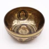 Tibetan Healing Engraved Bowl - 21cm - 5 Buddhas