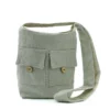 Natural Tones Two Pocket Bag- Stone - Medium