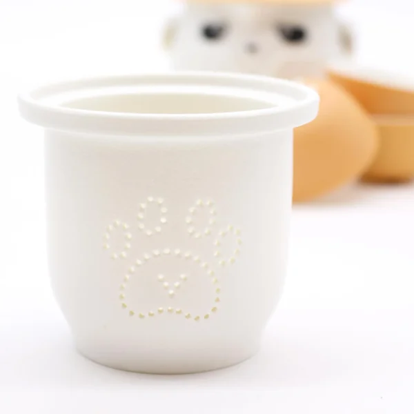 Panda Teapot Set and Three Cups - Orange