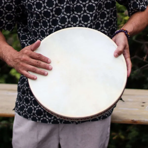 bG9jYWw6Ly9tZWRpYS9TUS84Qy82MFIzMEMxSjYwV0s4Q1NRL2Y1YWNiMzI1LmpwZWc.webp 35cm Shaman Sound Healing Ocean Drum - Authentic Goatskin Wave & Hand Drum