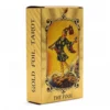 Blue and Gold Foil Tarot Card Set - All Seeing Eye - with booklet