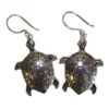 Silver Turtle Earrings