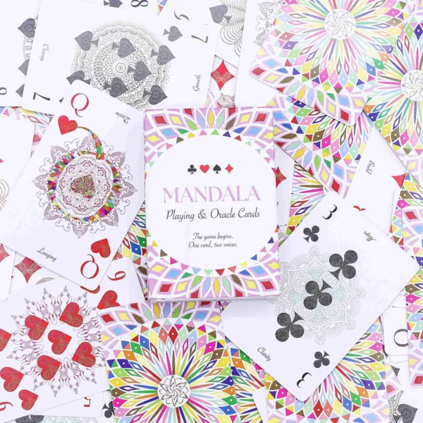 Mandala Playing and Oracle Cards – Kaleidoscope Symmetry