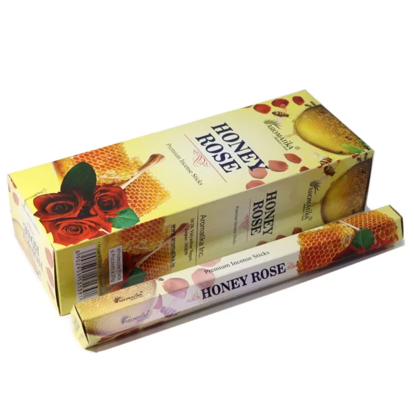 Aromatika Charcoal Free Hex Incense Sticks  - Honey Rose