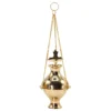 Hanging Brass Incense Burner with cross