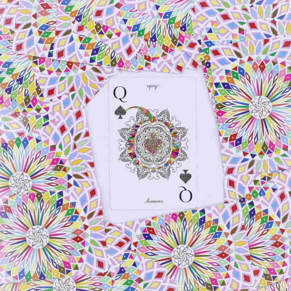 Mandala Playing and Oracle Cards – Kaleidoscope Symmetry